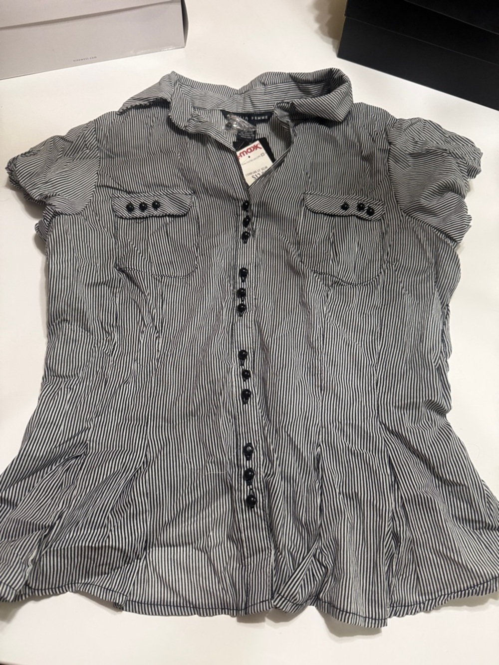 Sweet Summer Form Fitting Summer Blouse NWT